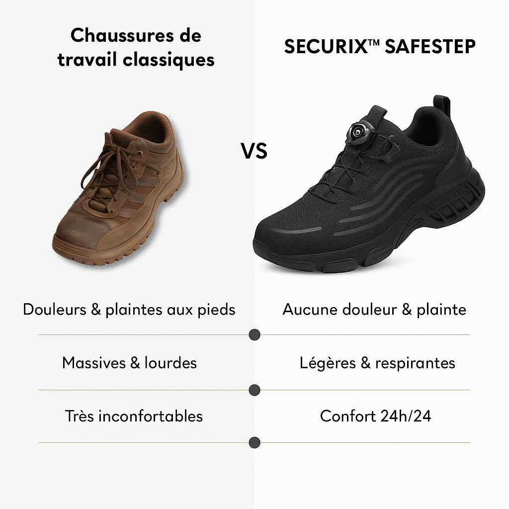 SafeStep™ Sécurité et confort toute la journée