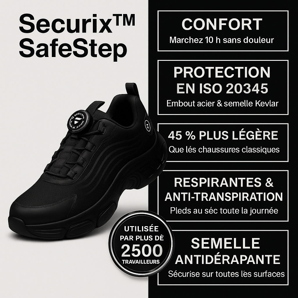 SafeStep™ Sécurité et confort toute la journée